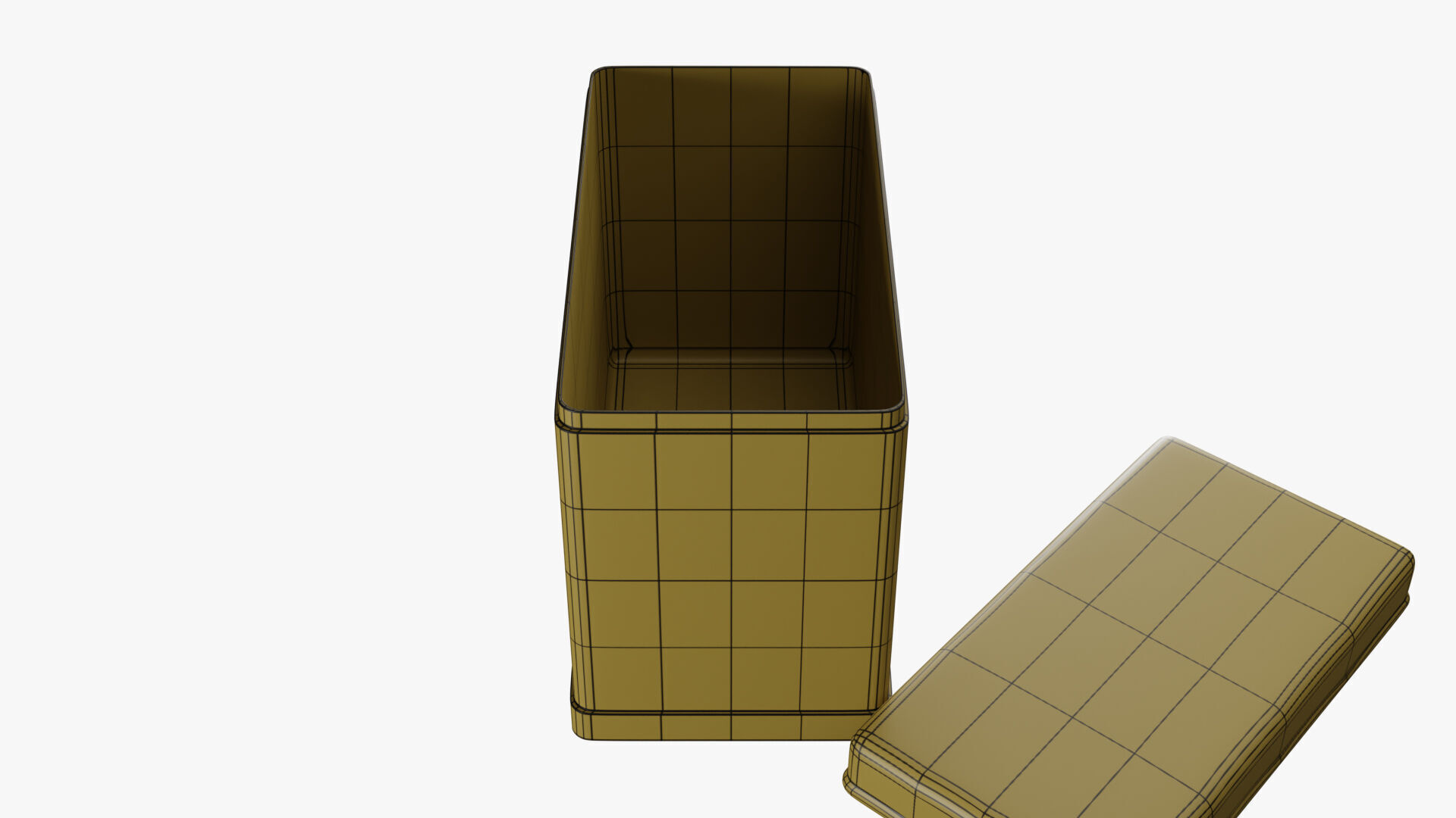 Rectangle Tin Can - 12cm 3D model_44