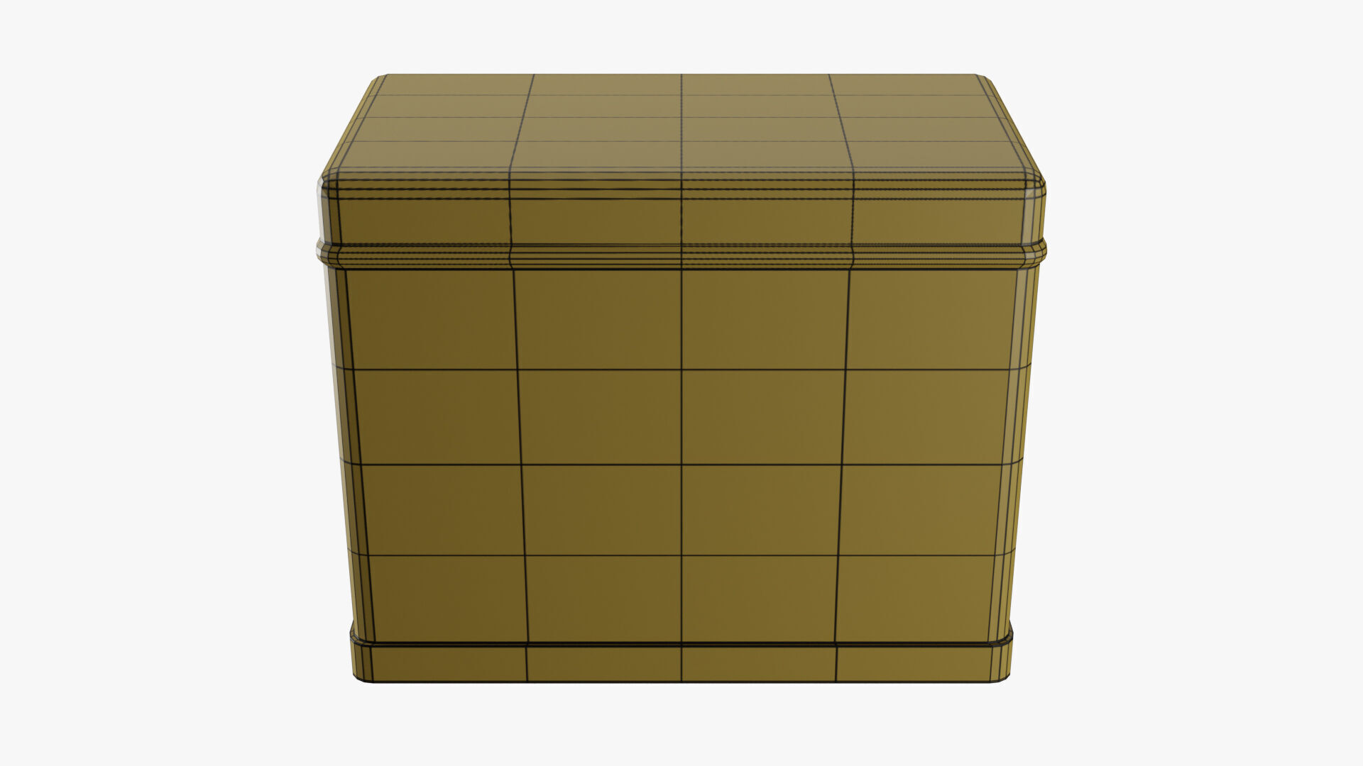 Rectangle Tin Can - 12cm 3D model_34