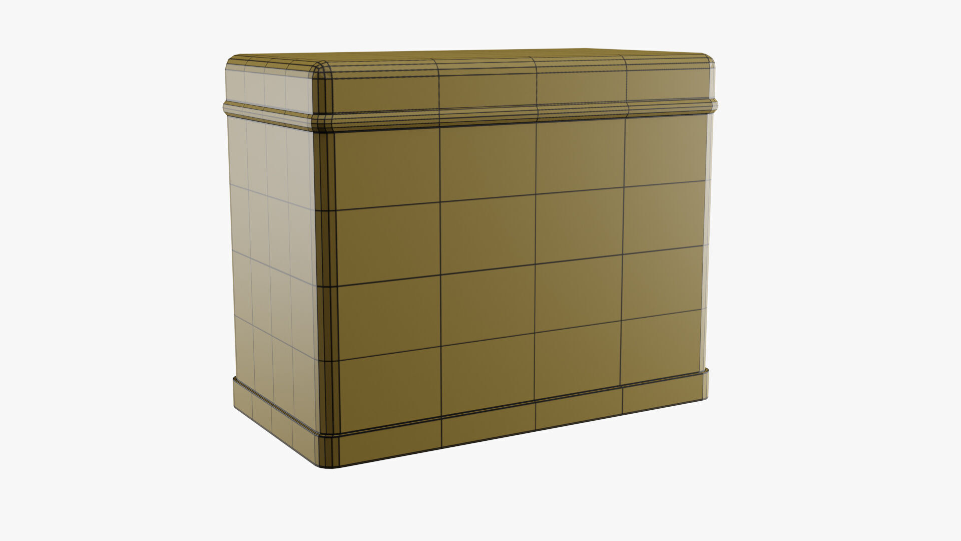 Rectangle Tin Can - 12cm 3D model_35