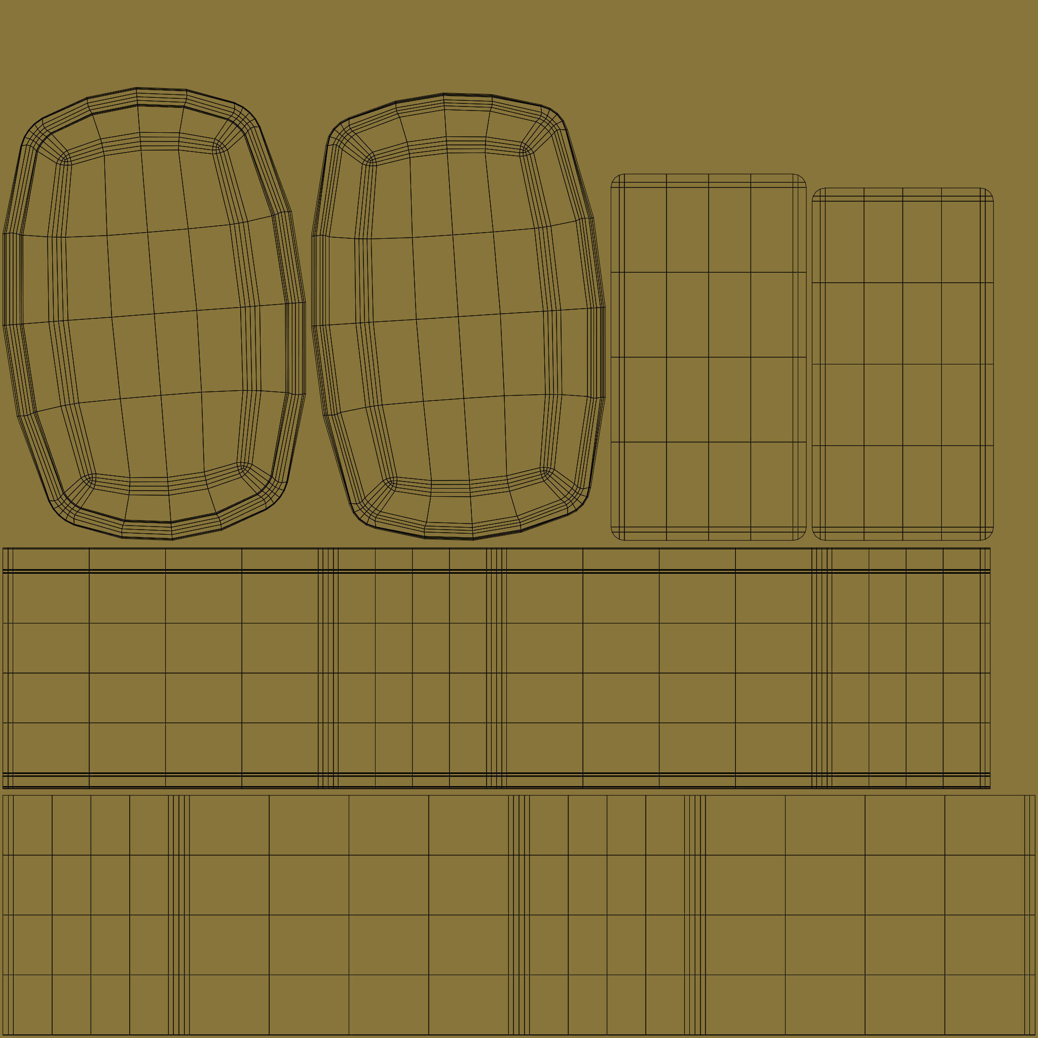 Rectangle Tin Can - 12cm 3D model_46