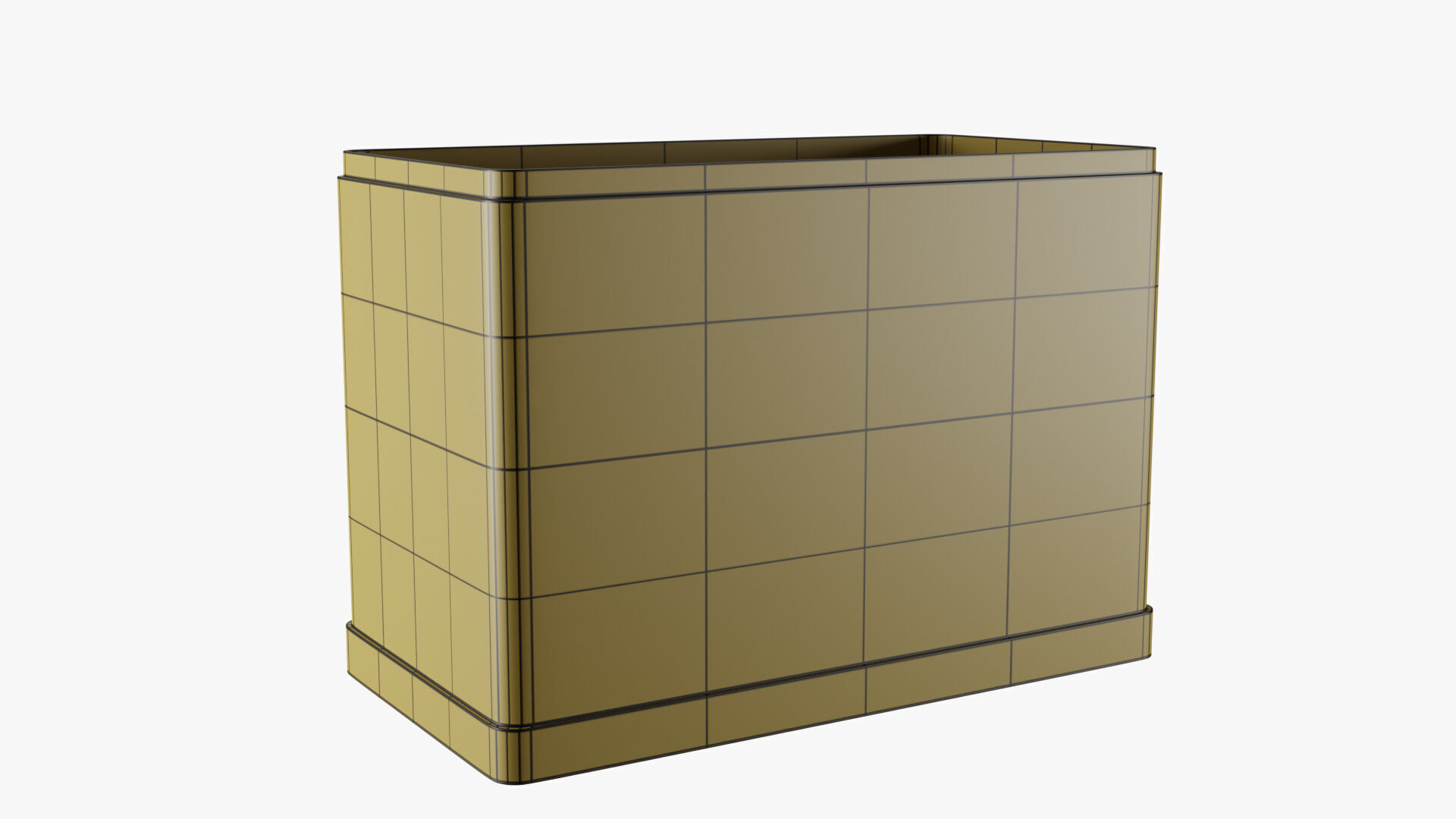 Rectangle Tin Can - 12cm 3D model_45
