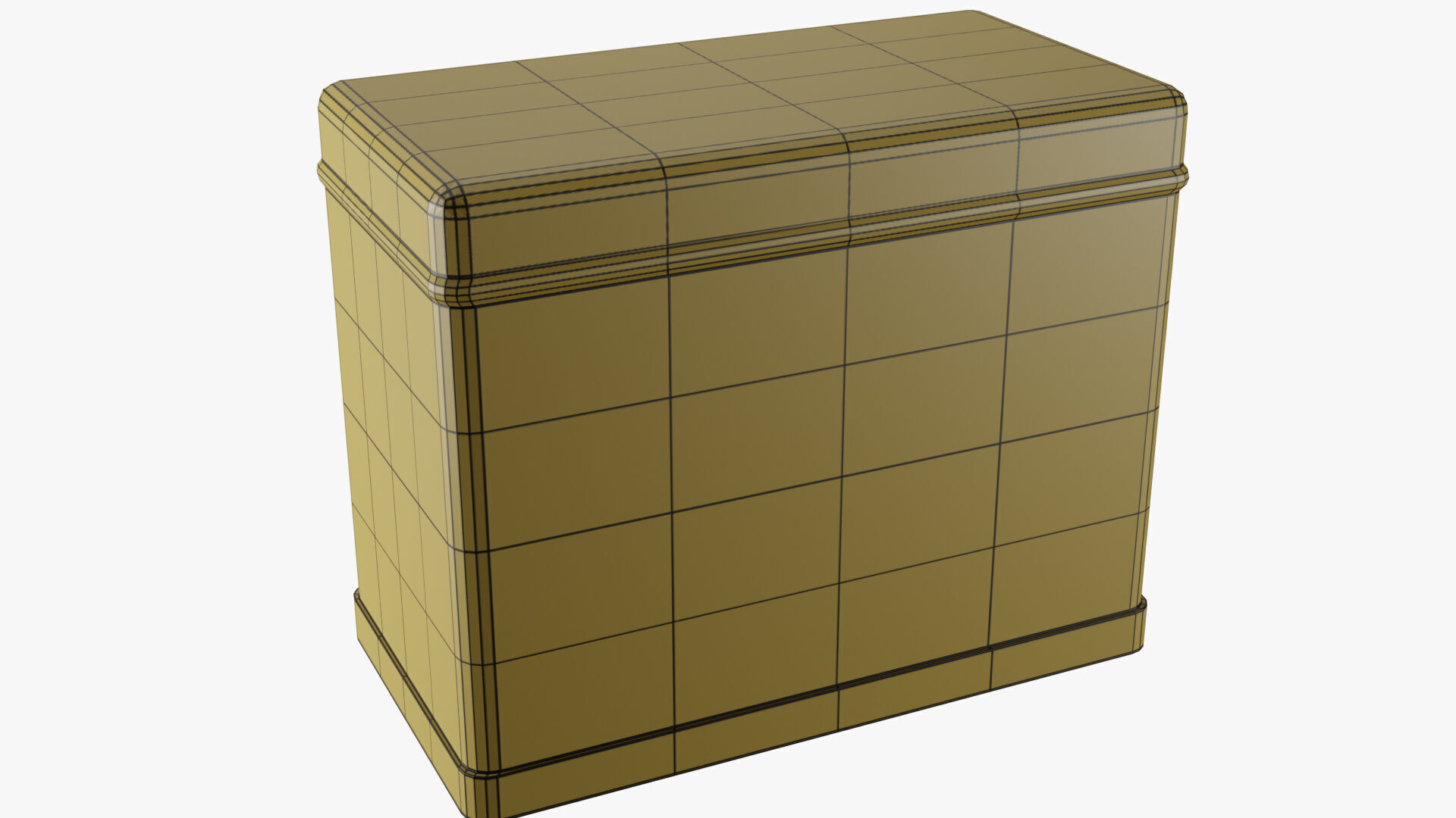 Rectangle Tin Can - 12cm 3D model_33
