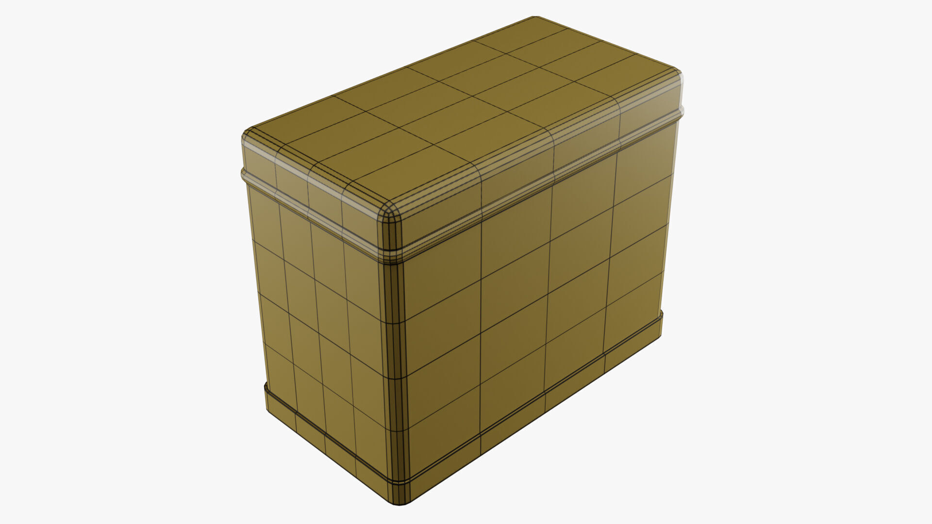Rectangle Tin Can - 12cm 3D model_36
