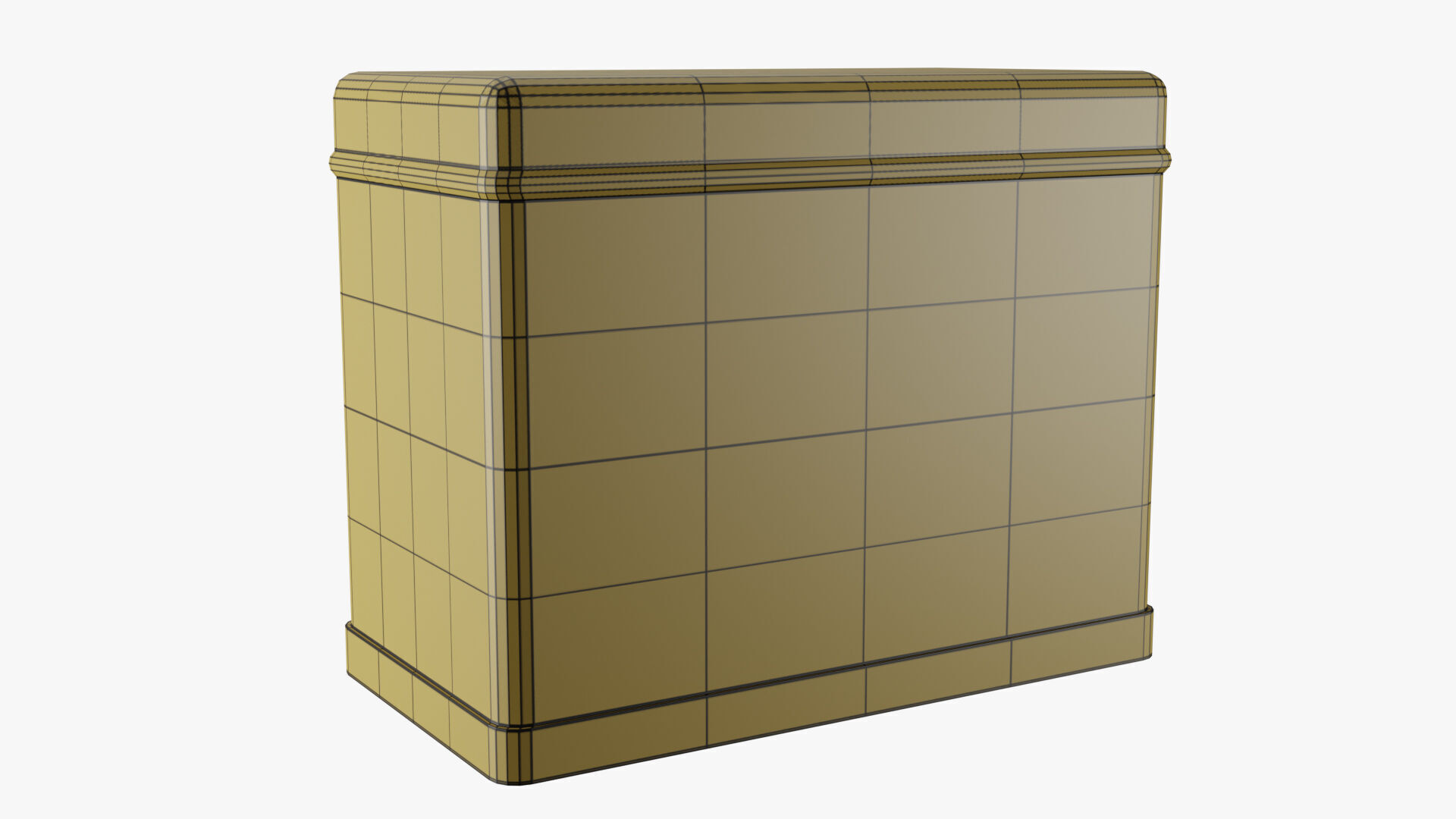 Rectangle Tin Can - 12cm 3D model_38