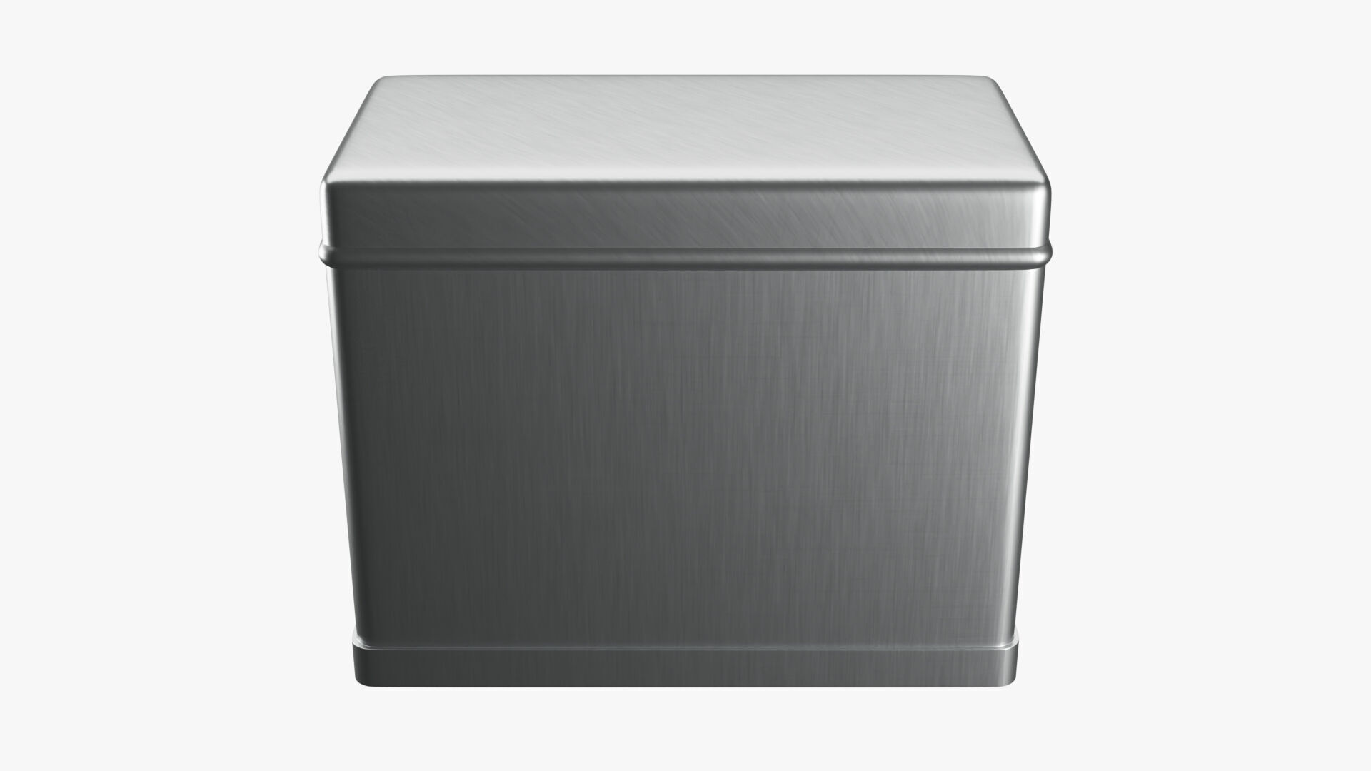 Rectangle Tin Can - 12cm 3D model_6