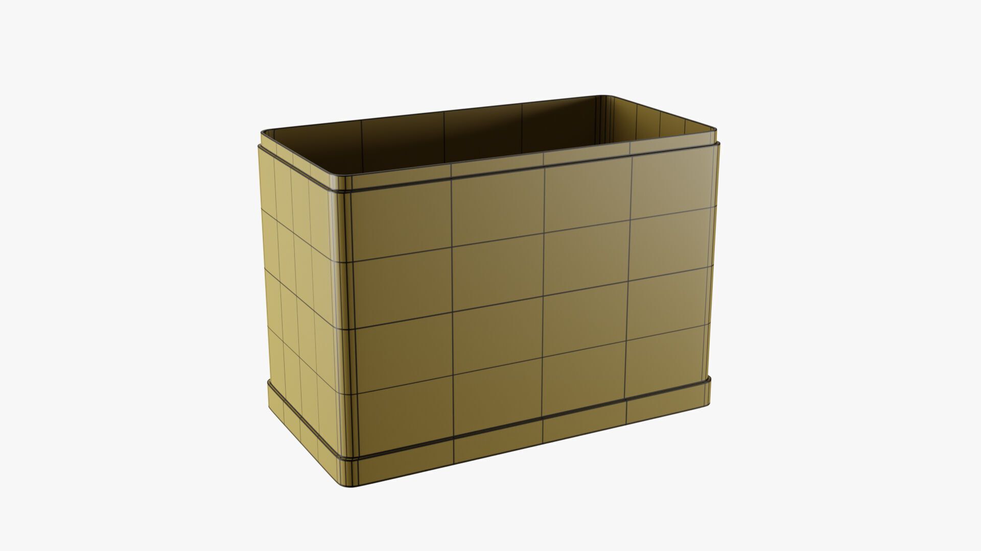 Rectangle Tin Can - 12cm 3D model_39