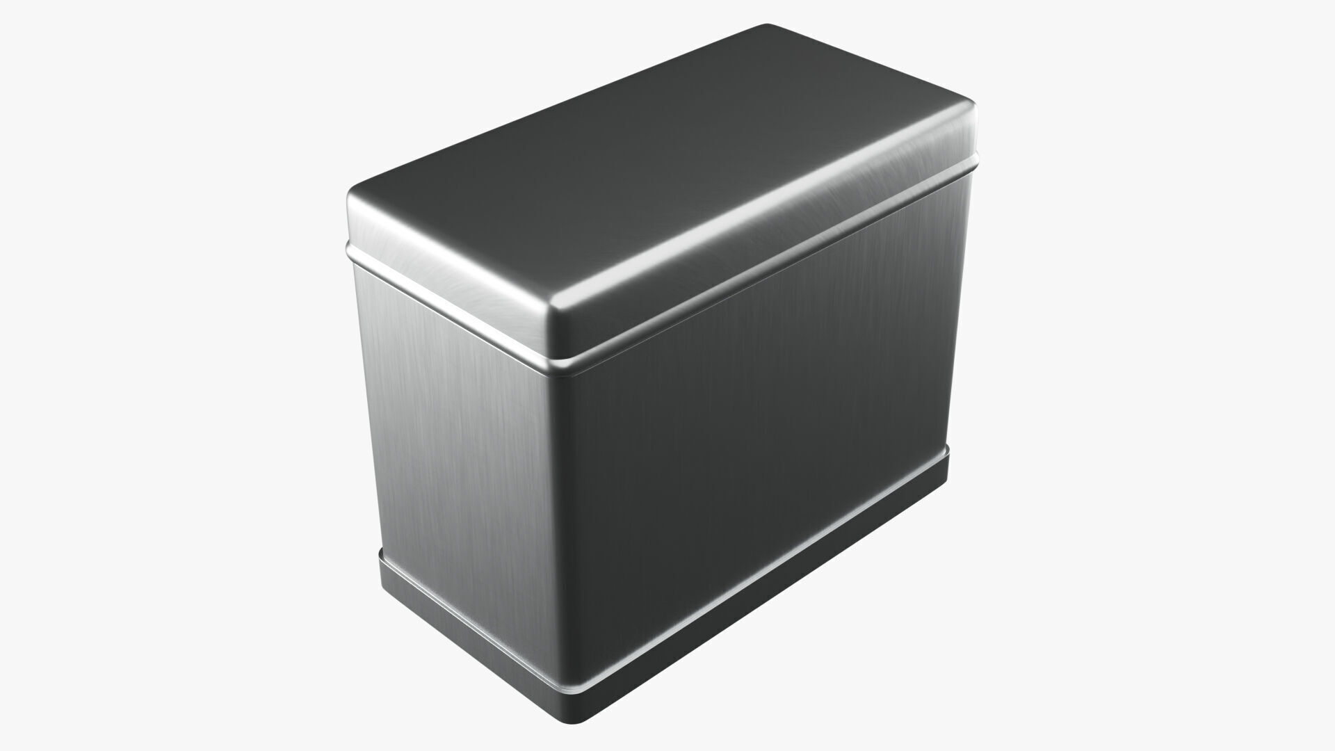 Rectangle Tin Can - 12cm 3D model_8