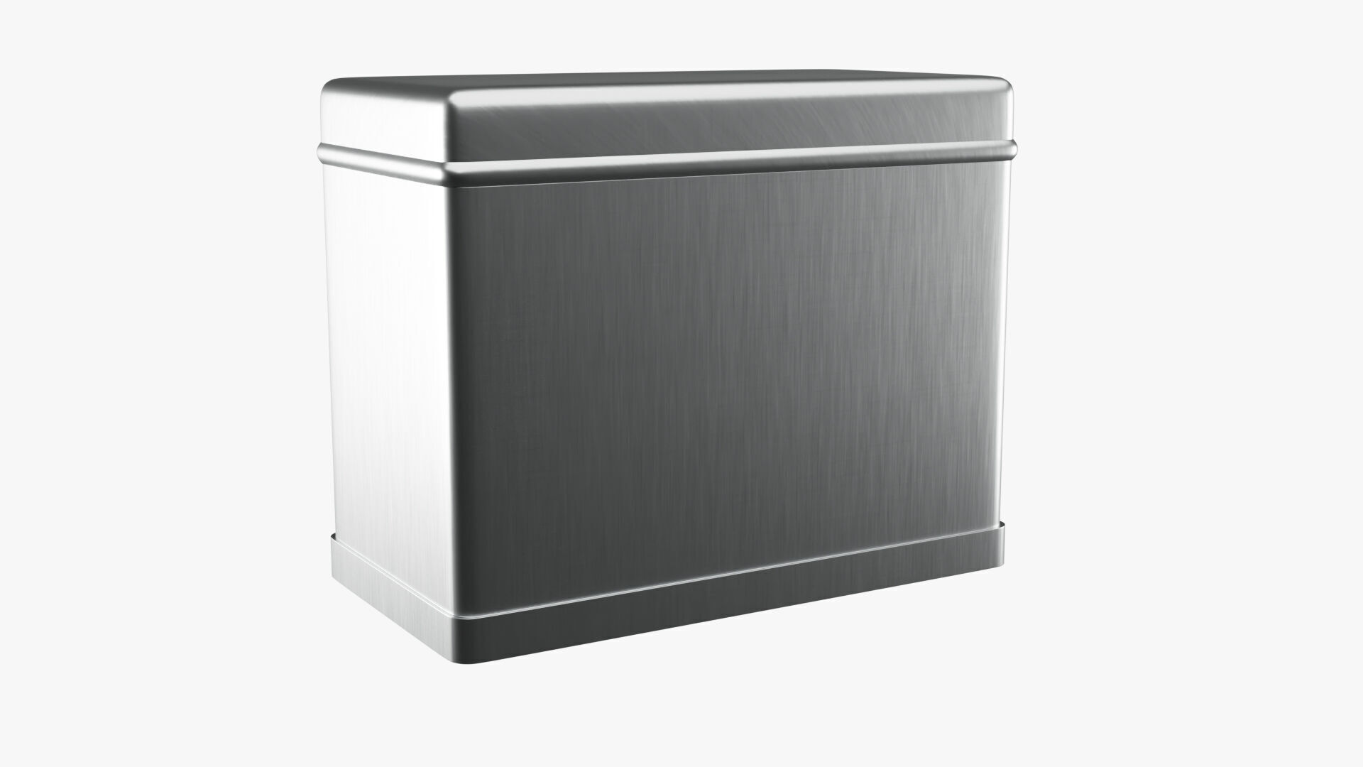 Rectangle Tin Can - 12cm 3D model_7