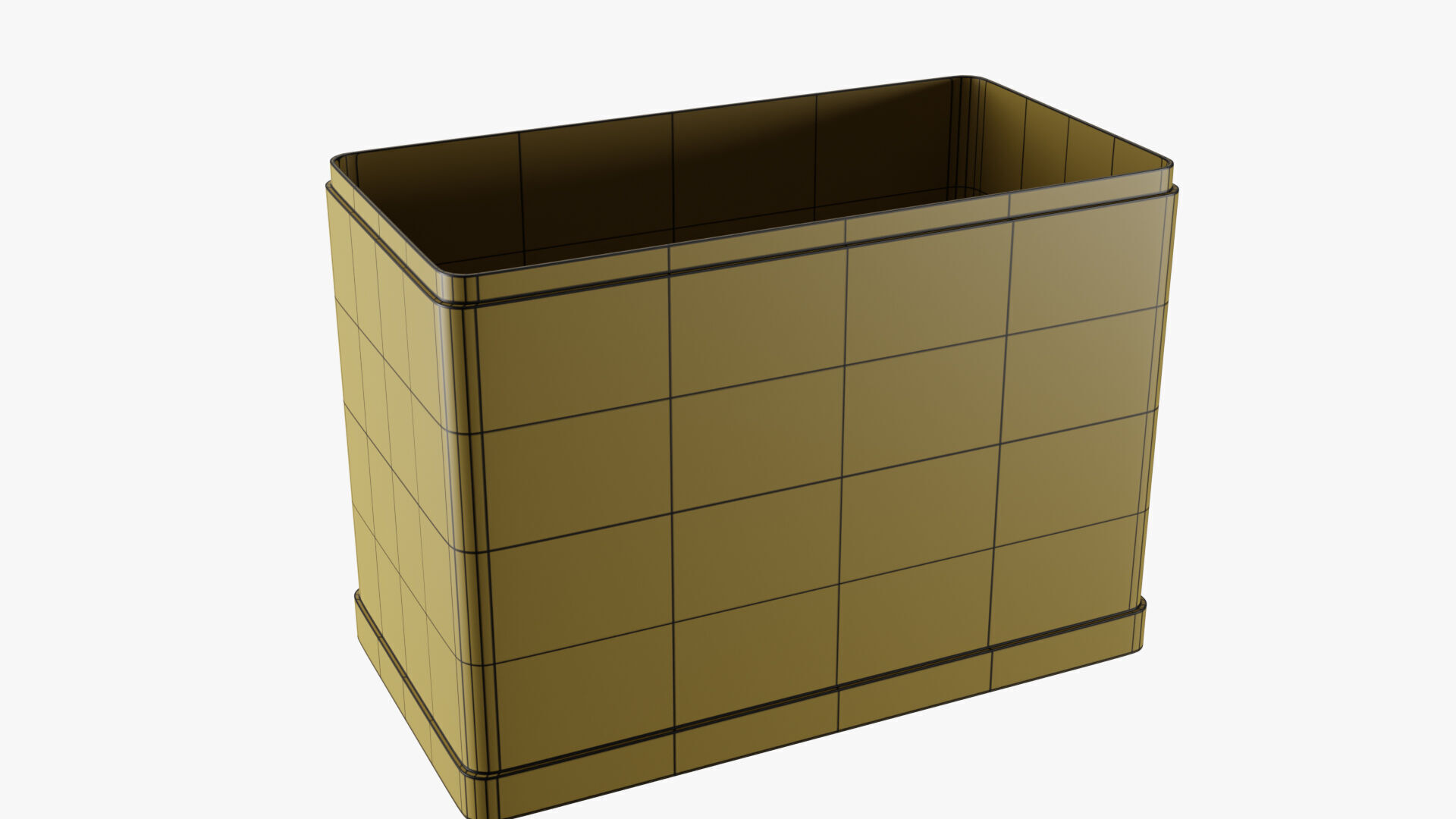Rectangle Tin Can - 12cm 3D model_40