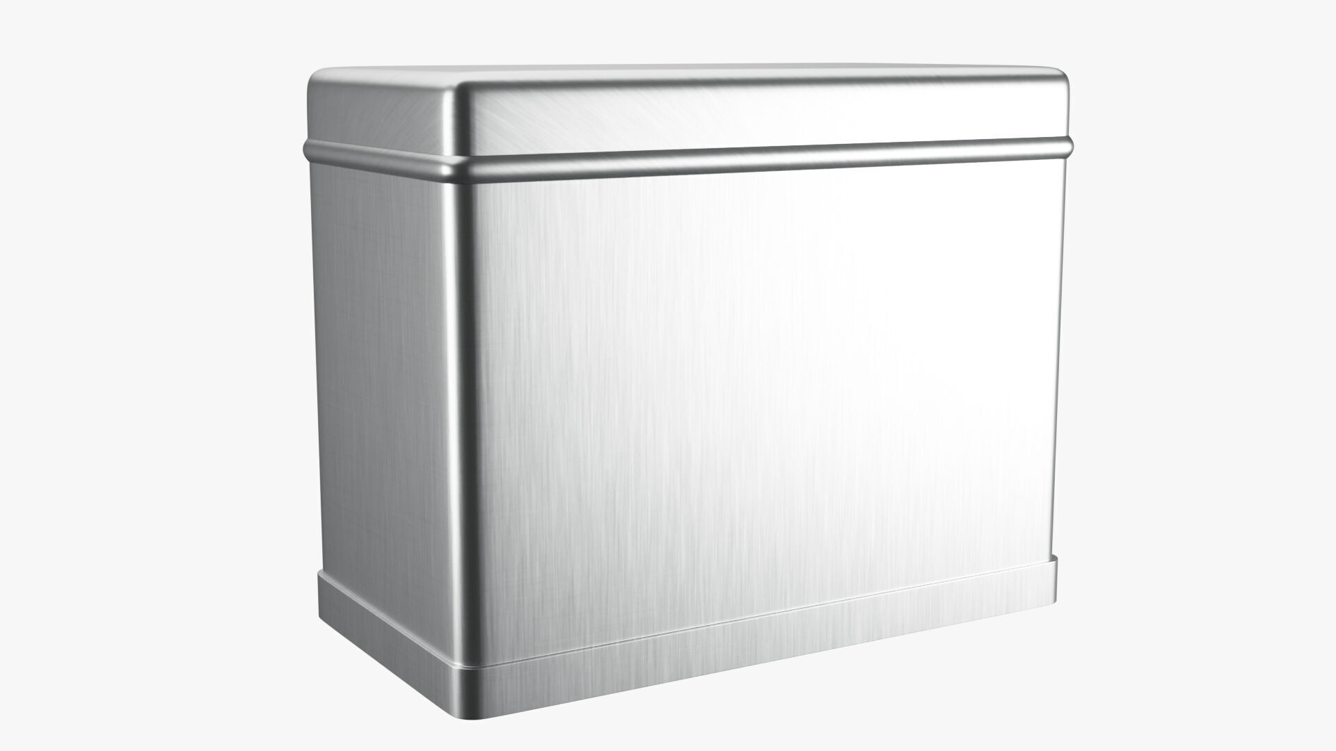 Rectangle Tin Can - 12cm 3D model_10