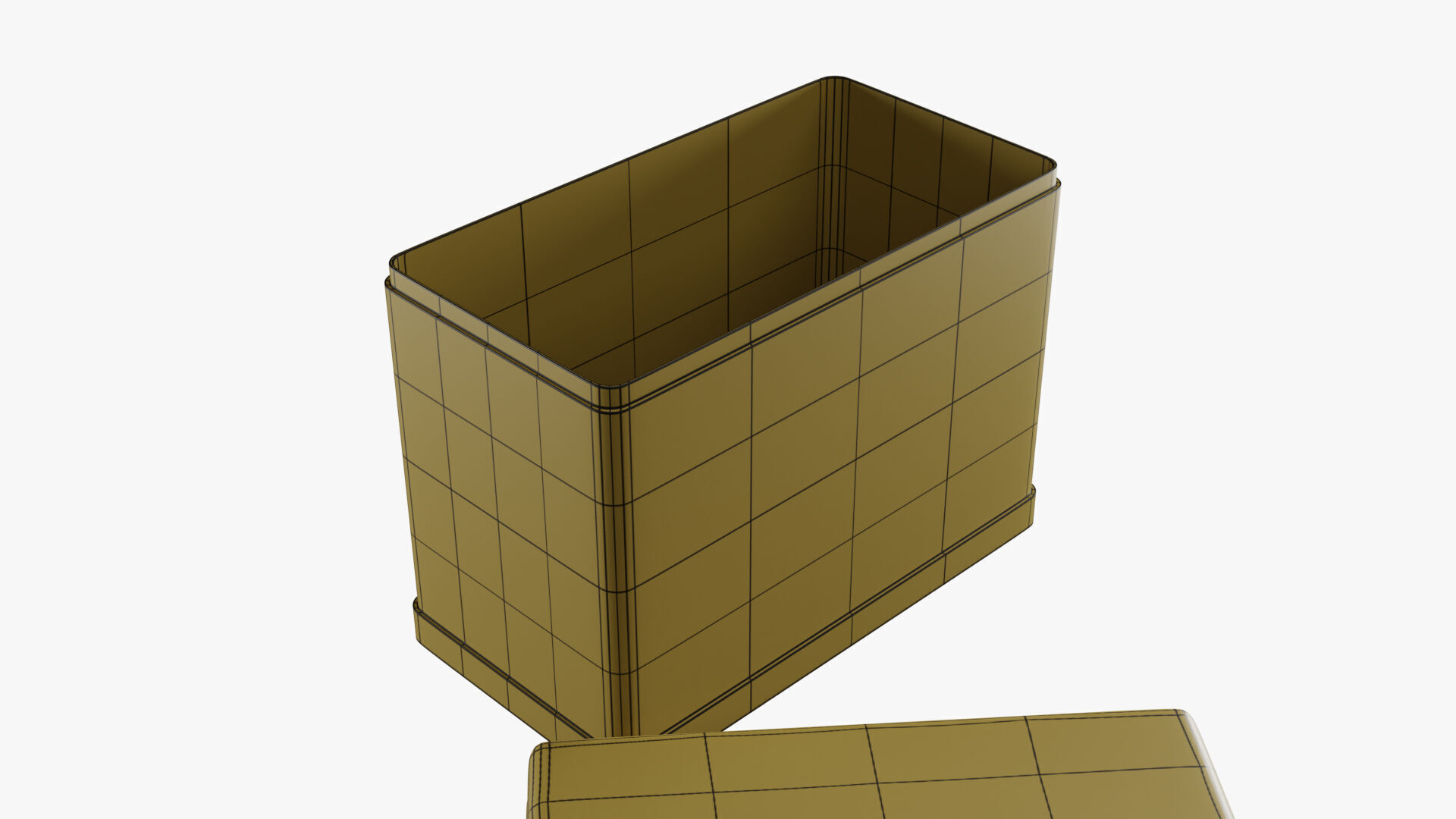 Rectangle Tin Can - 12cm 3D model_43