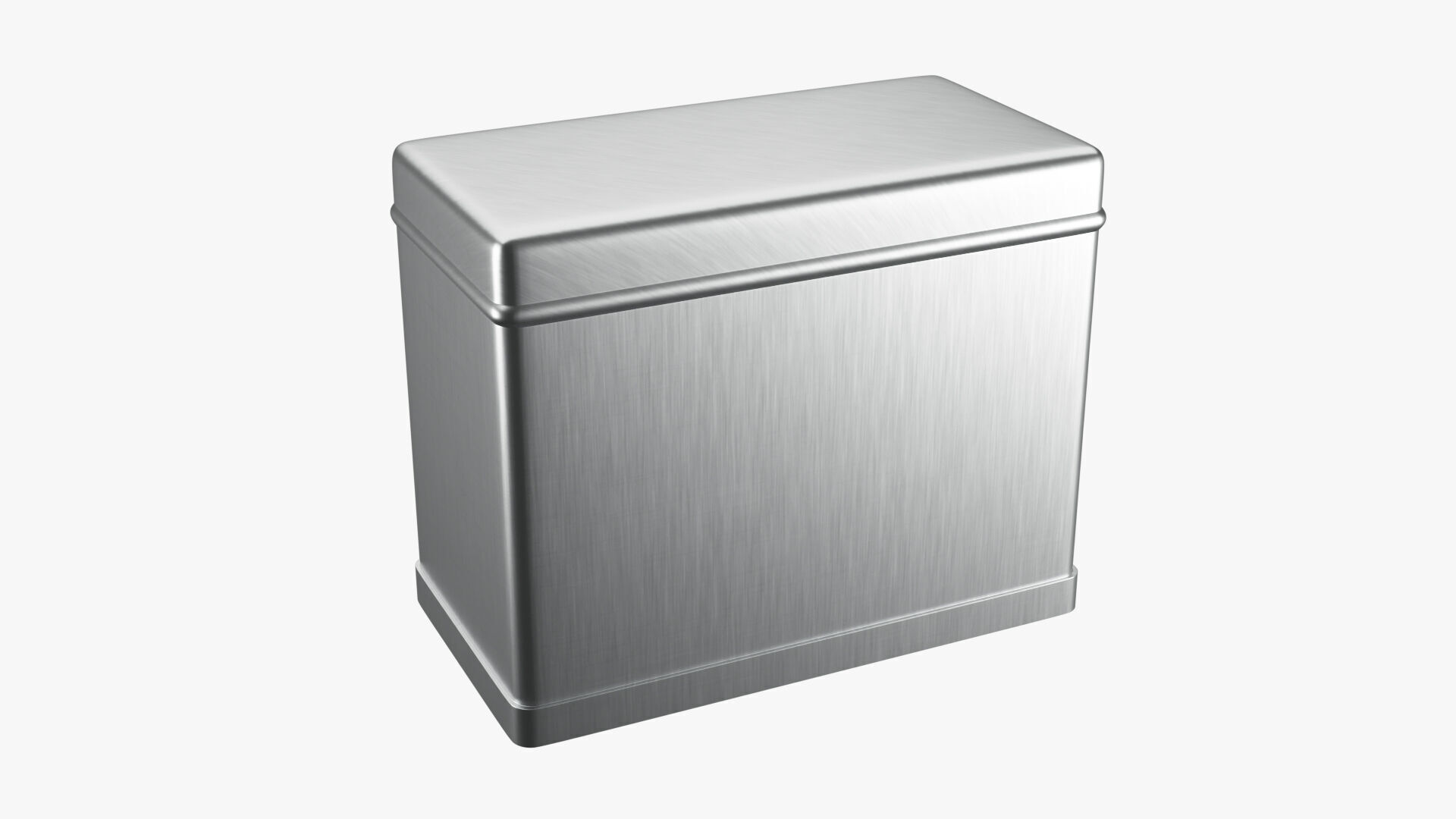 Rectangle Tin Can - 12cm 3D model_5