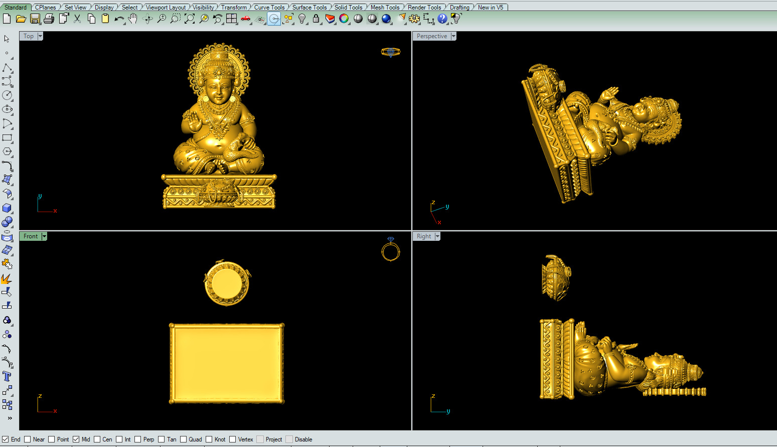 Kuber-Ji 3D-Print-Model No1 -Jewelery Murti- 3D print model_2