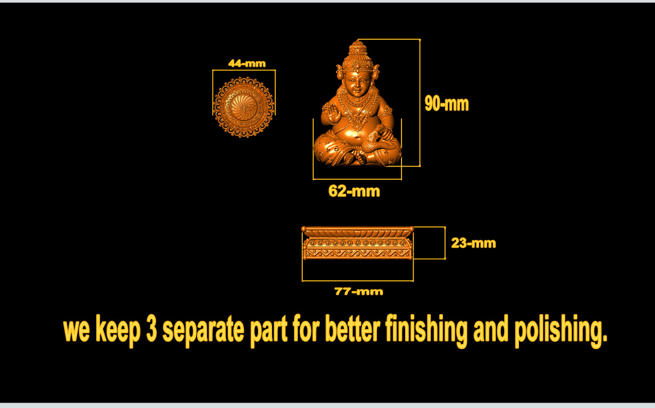 Kuber-Ji 3D-Print-Model No1 -Jewelery Murti- 3D print model_8