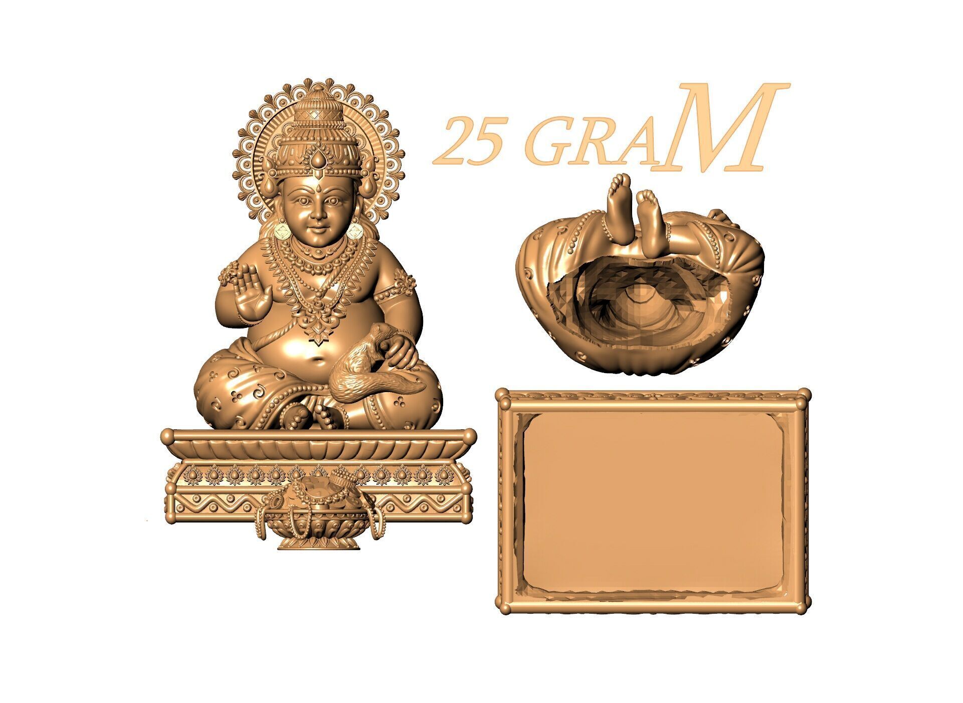 Kuber-Ji 3D-Print-Model No1 -Jewelery Murti- 3D print model_7