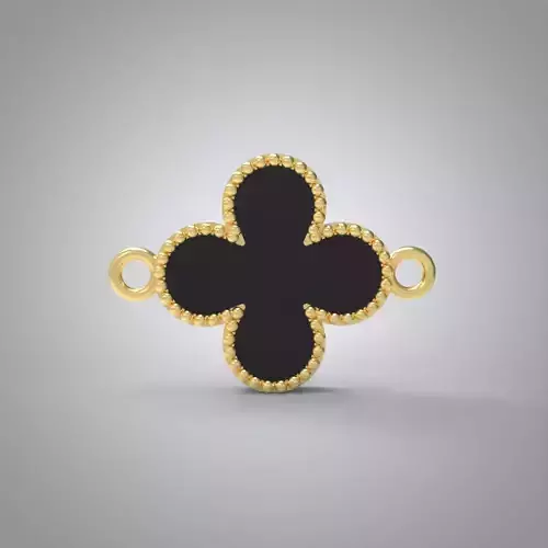 Van Cleef style pendant or bracelet part