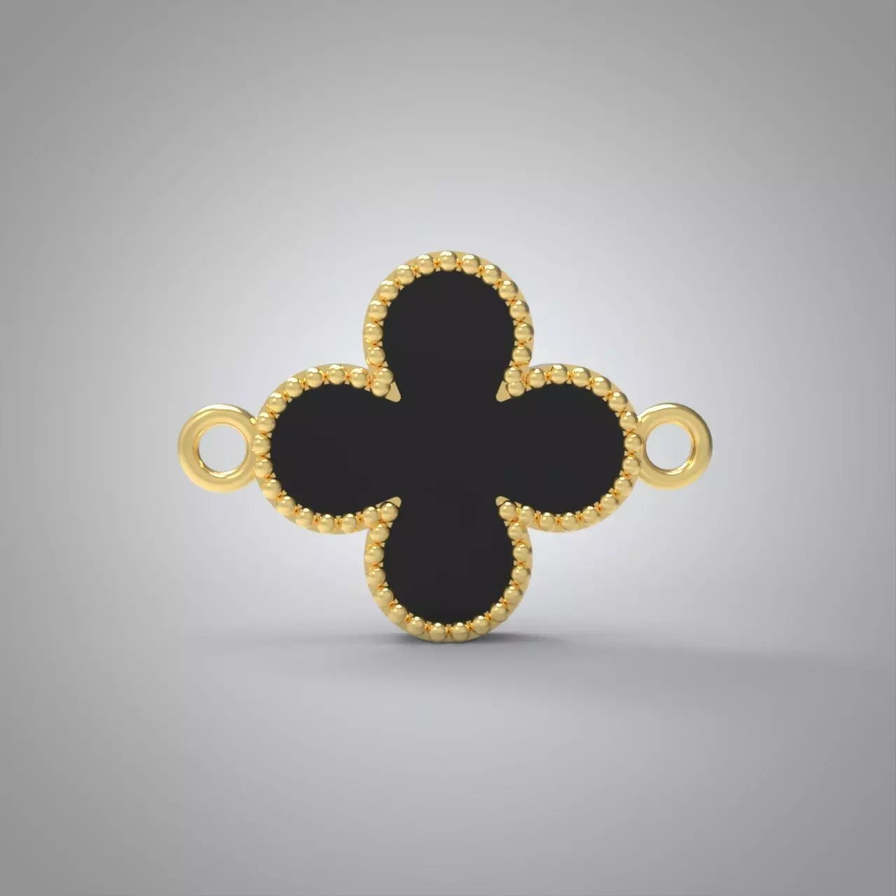 Van Cleef style pendant or bracelet part 3D print model_0