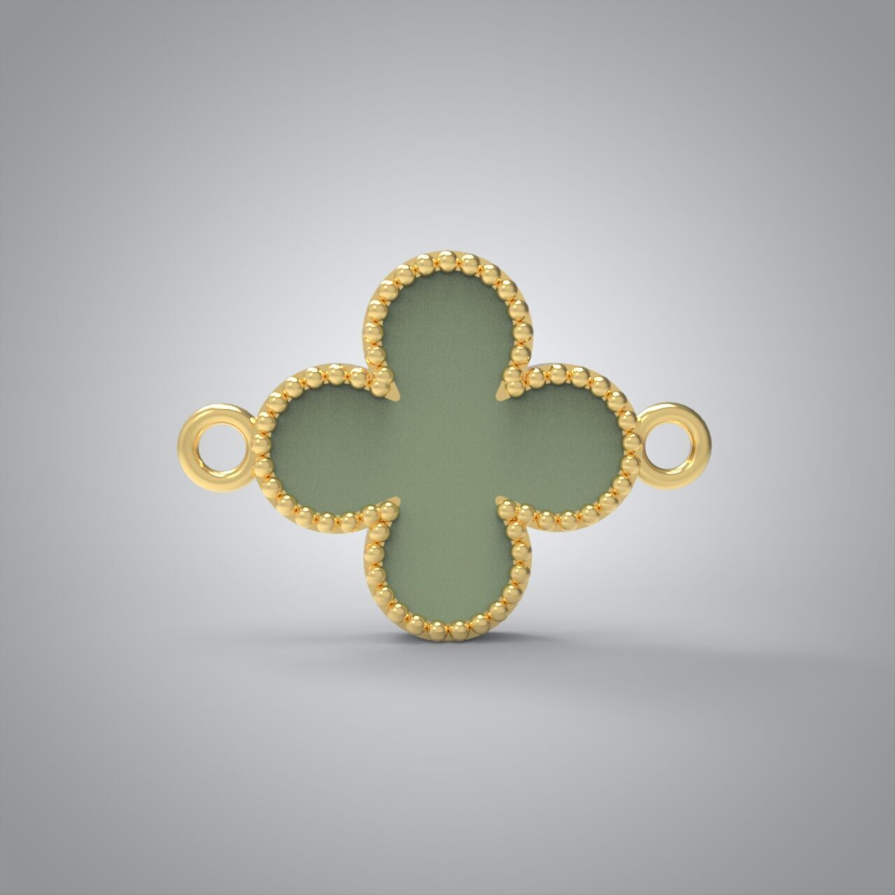 Van Cleef style pendant or bracelet part 3D print model_4