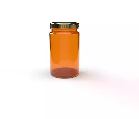 Glass Jar Editable  3d Model  3D model