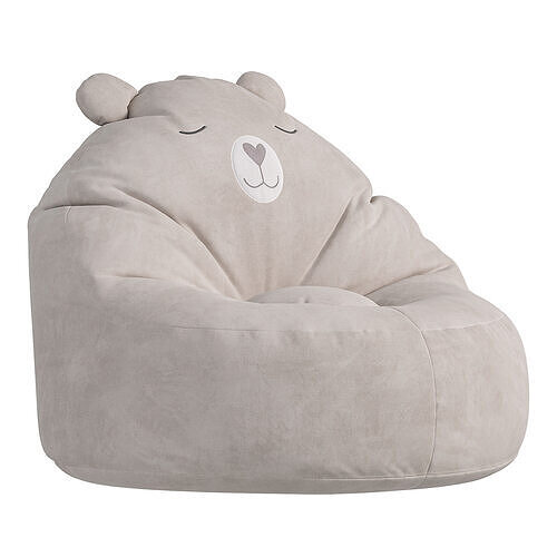 Fauteuil Ours Fausse Fourrure Gris Clair  Vertbaudet 3D model
