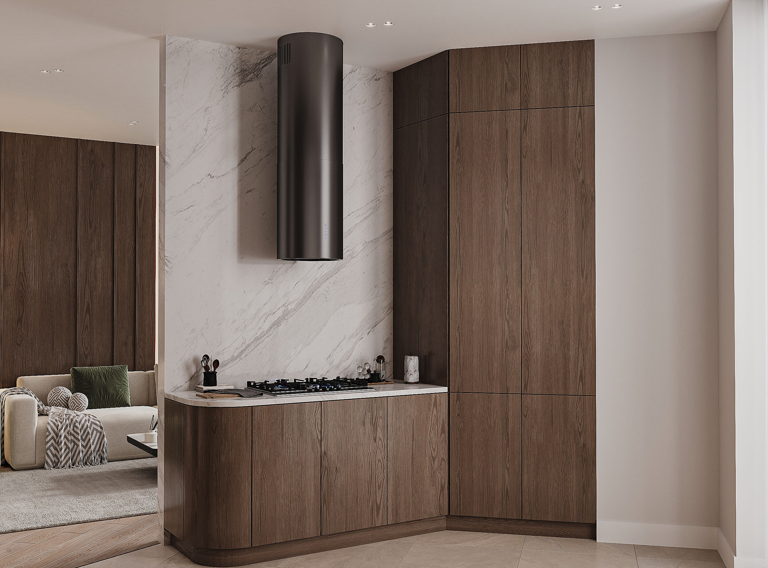 Modern apartament scene 3D model_28