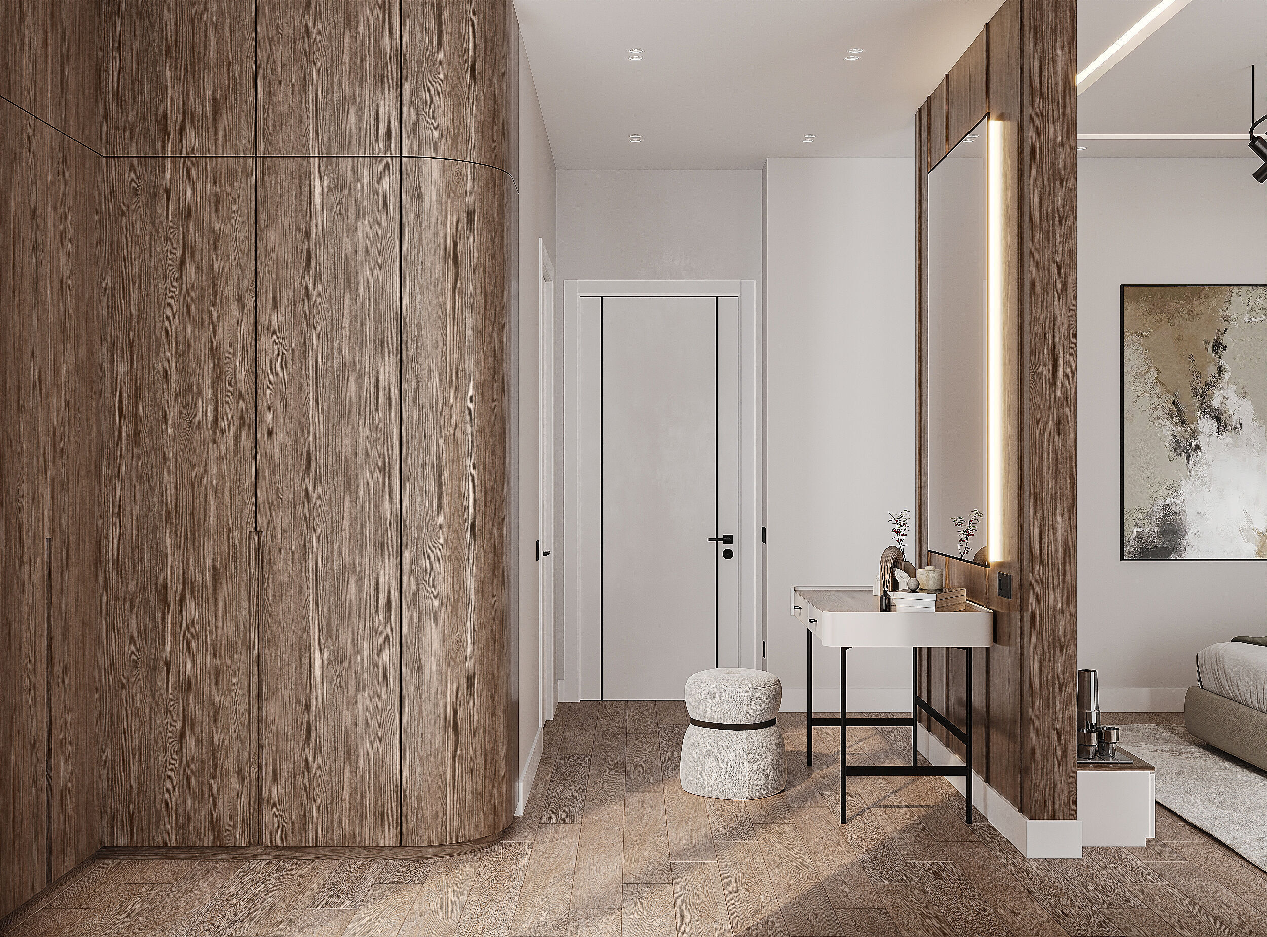 Modern apartament scene 3D model_6