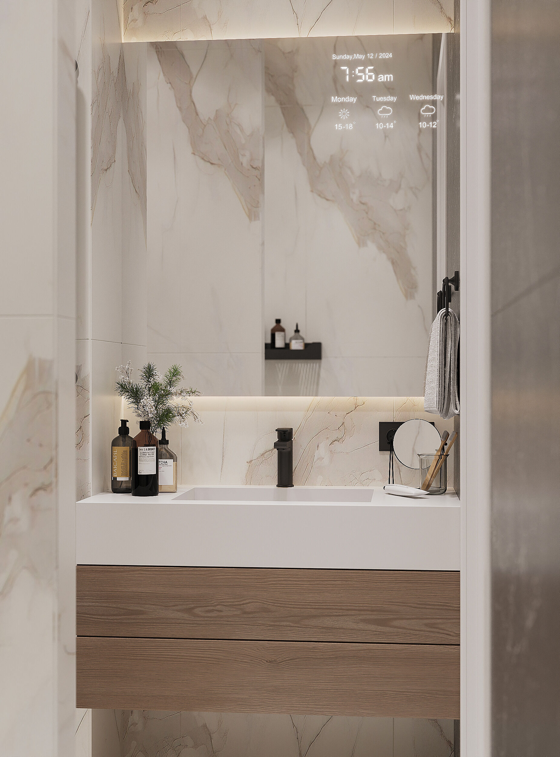 Modern apartament scene 3D model_23