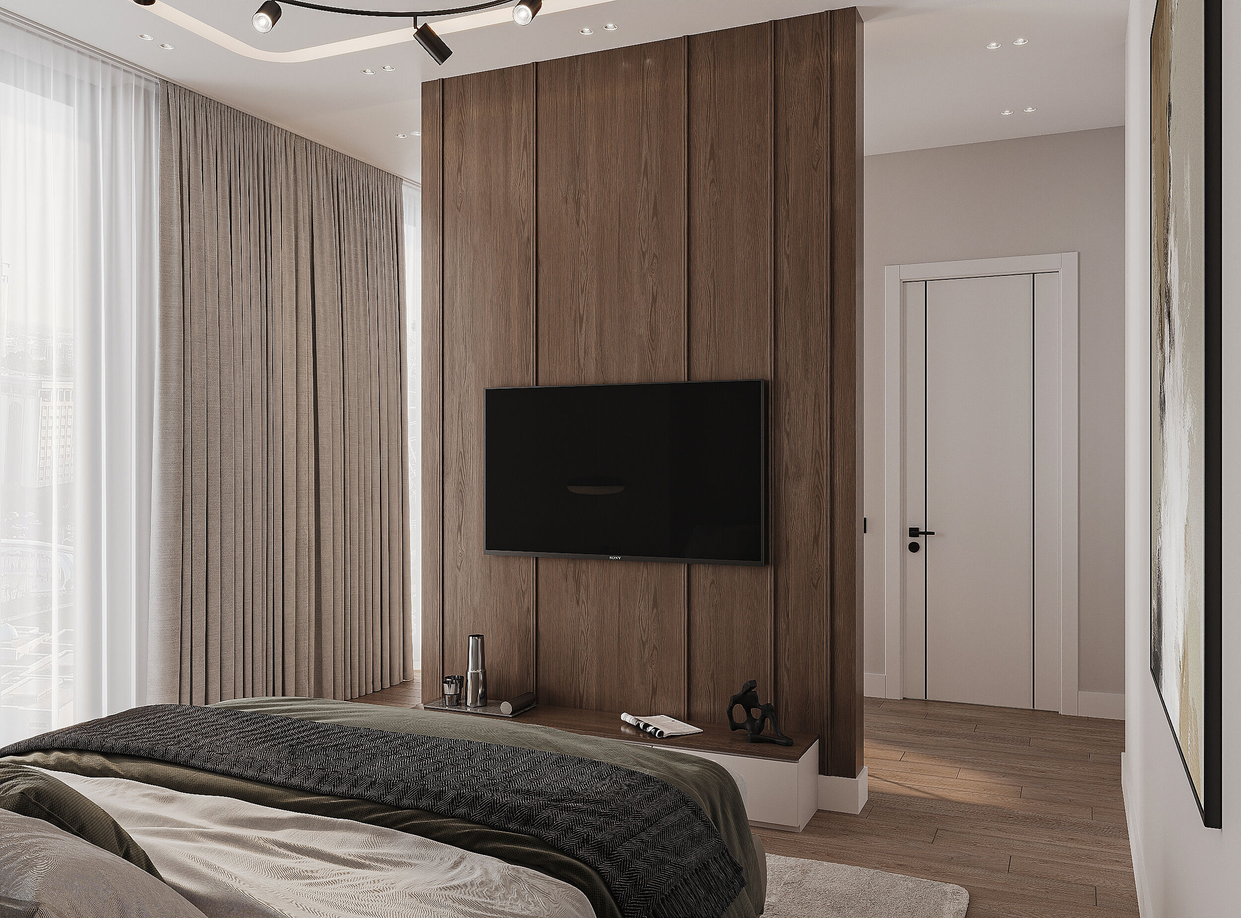 Modern apartament scene 3D model_3