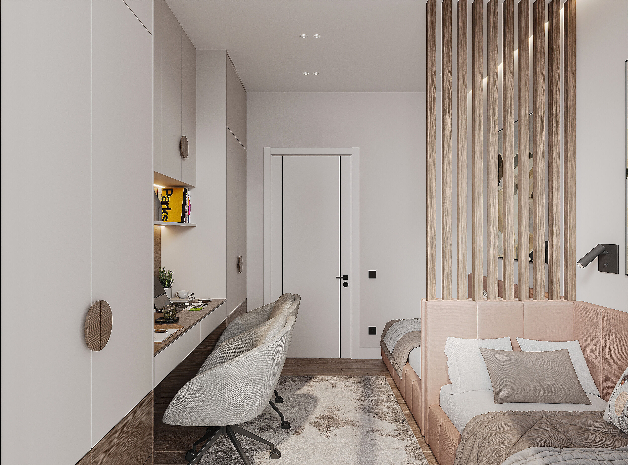 Modern apartament scene 3D model_16