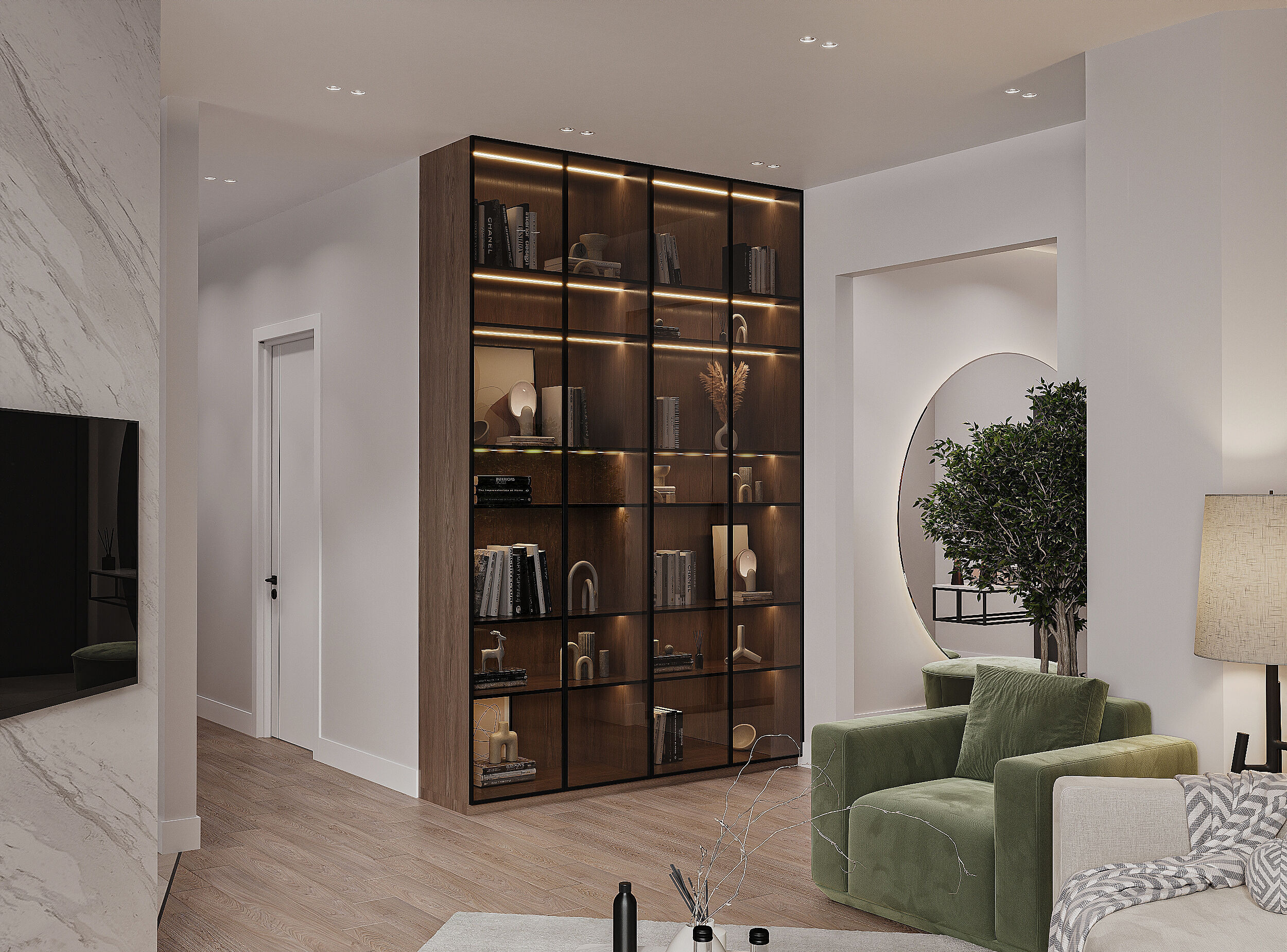 Modern apartament scene 3D model_30