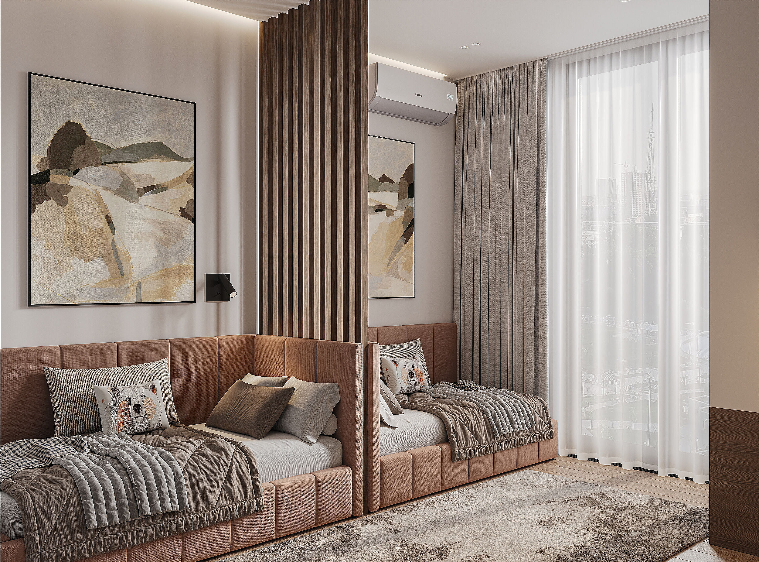 Modern apartament scene 3D model_15