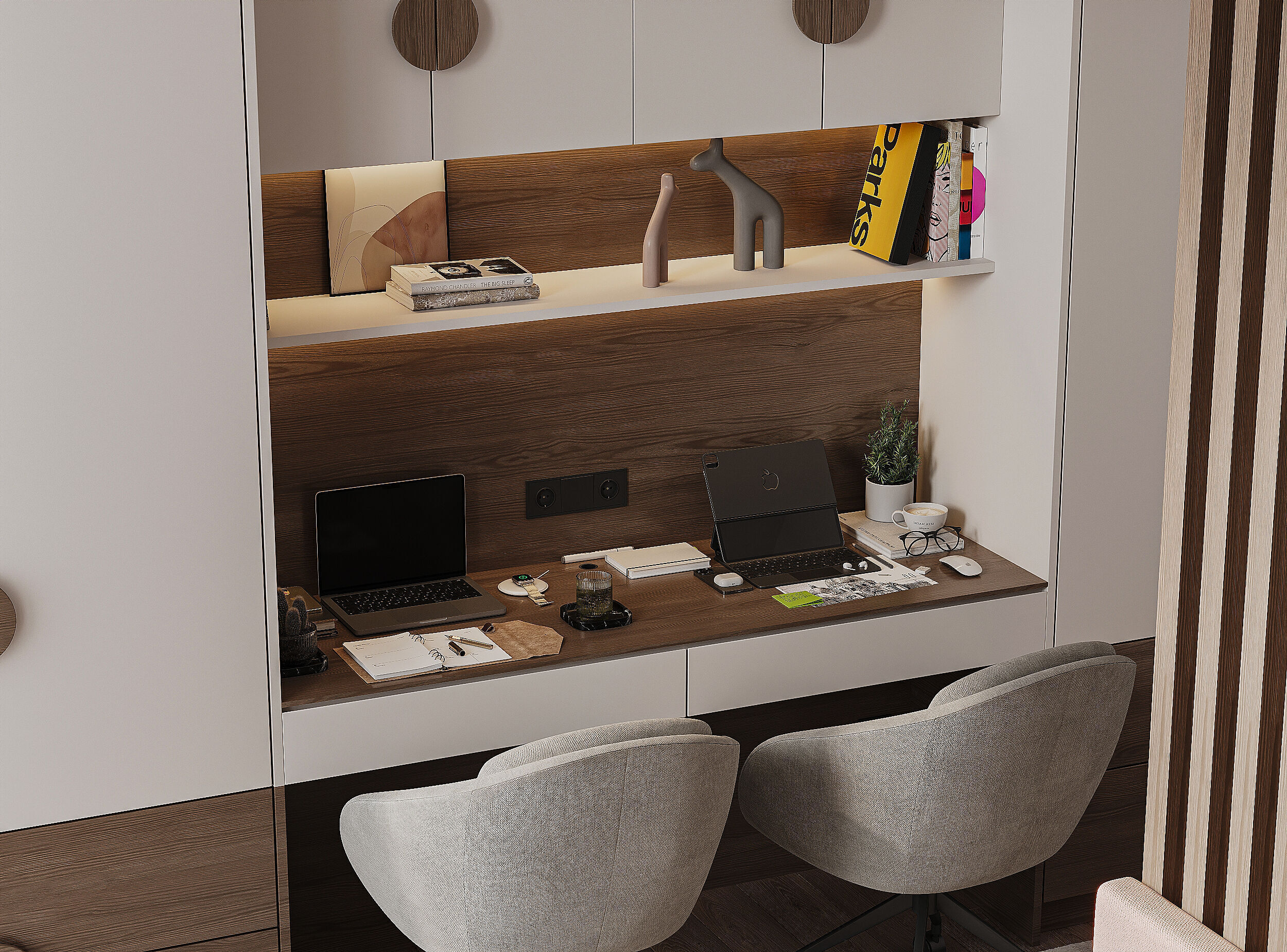 Modern apartament scene 3D model_18