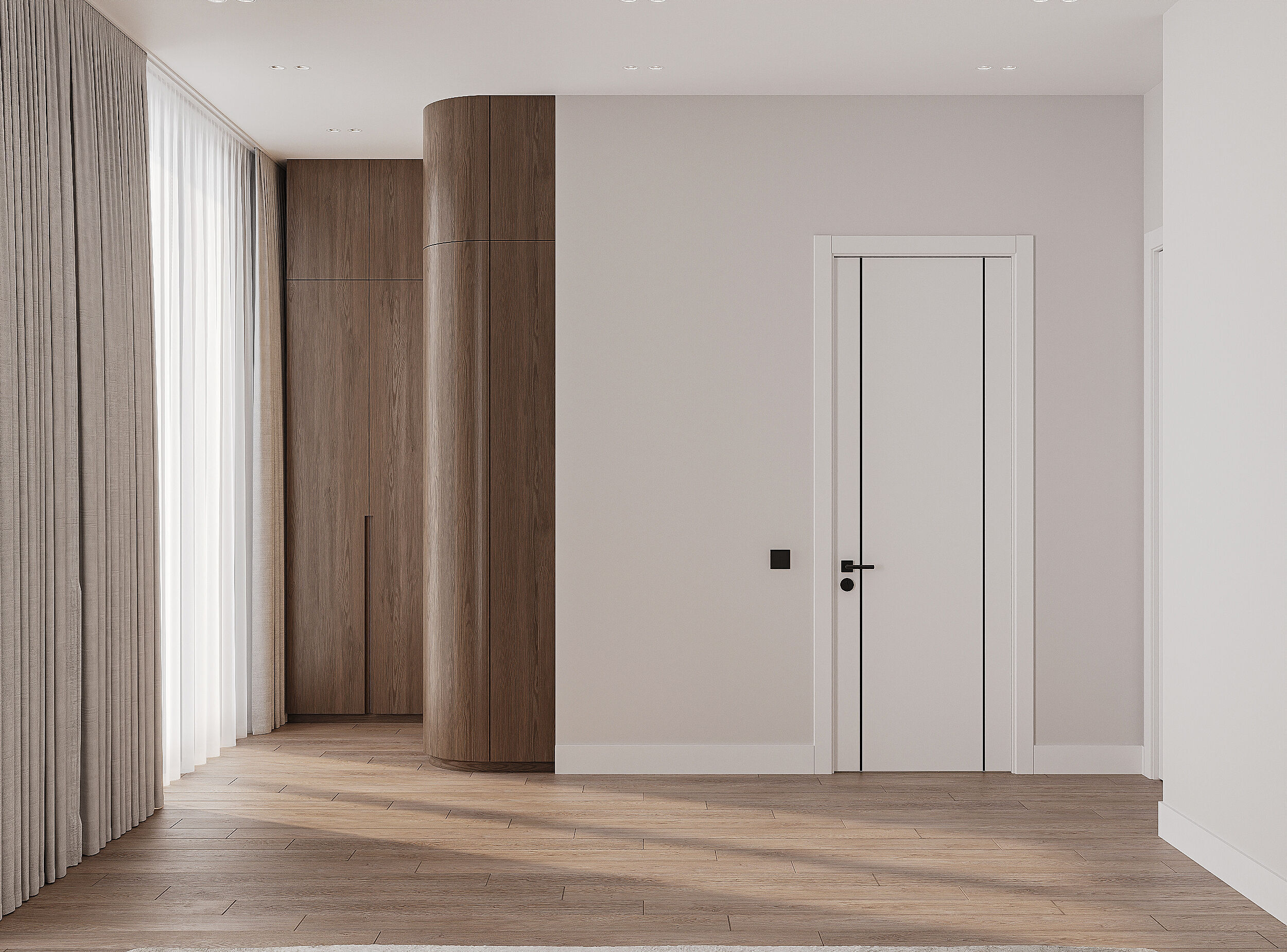 Modern apartament scene 3D model_9