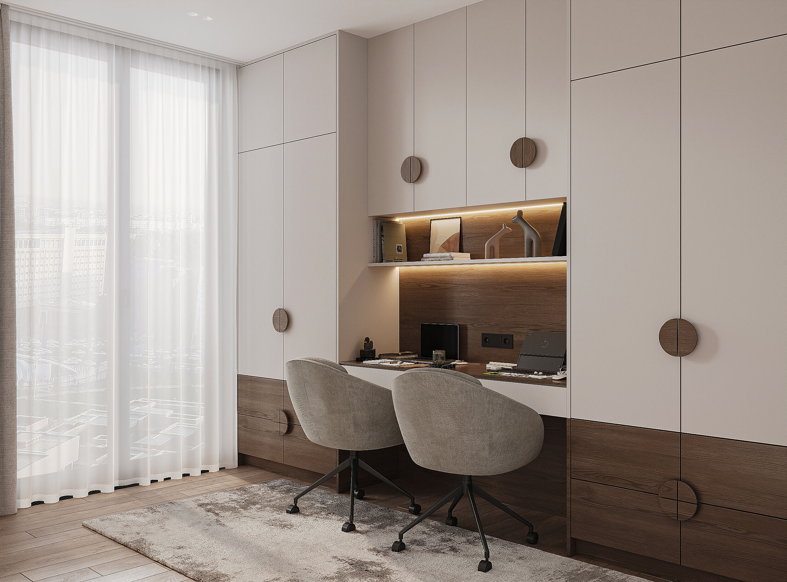 Modern apartament scene 3D model_19