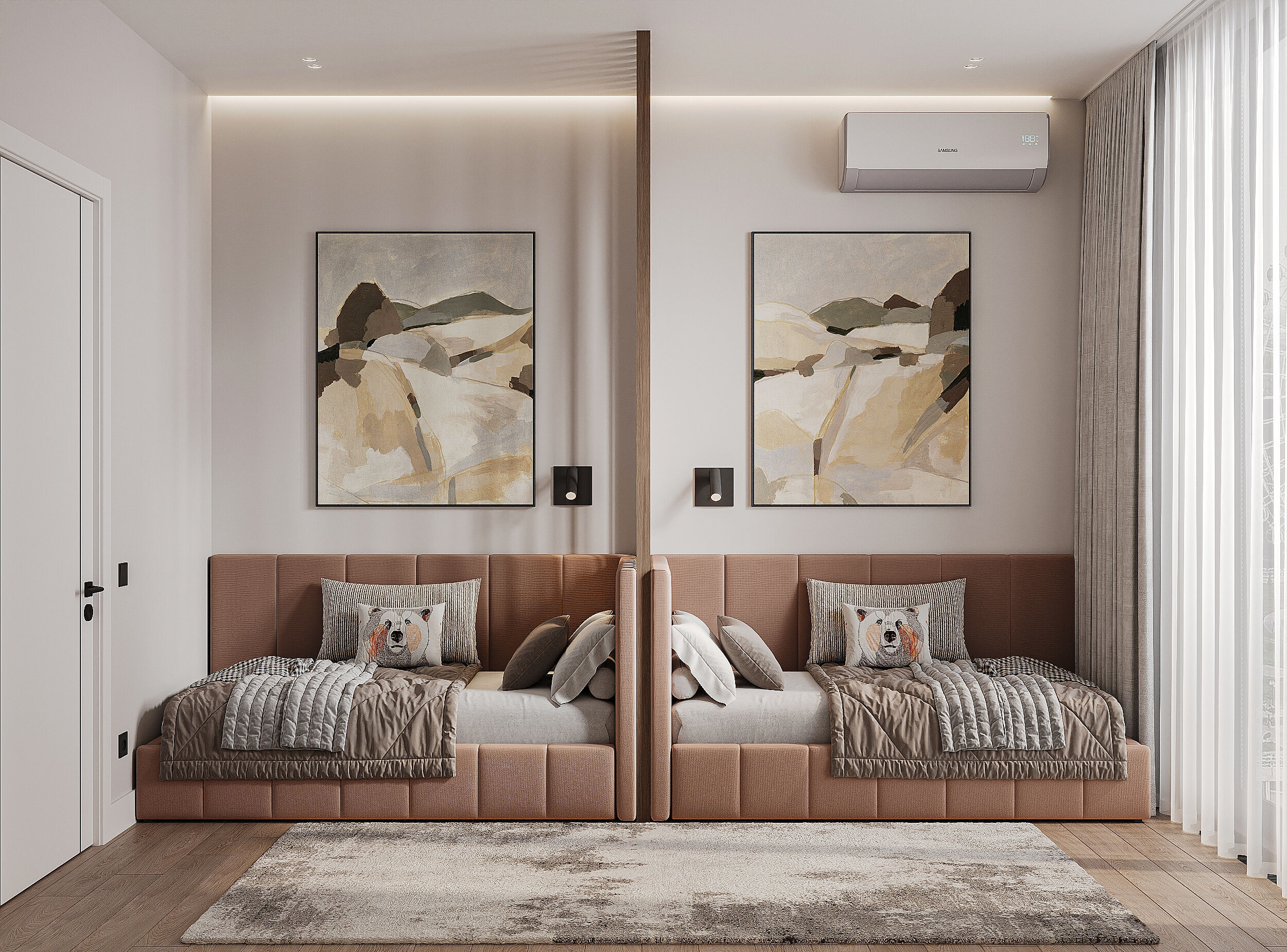 Modern apartament scene 3D model_13