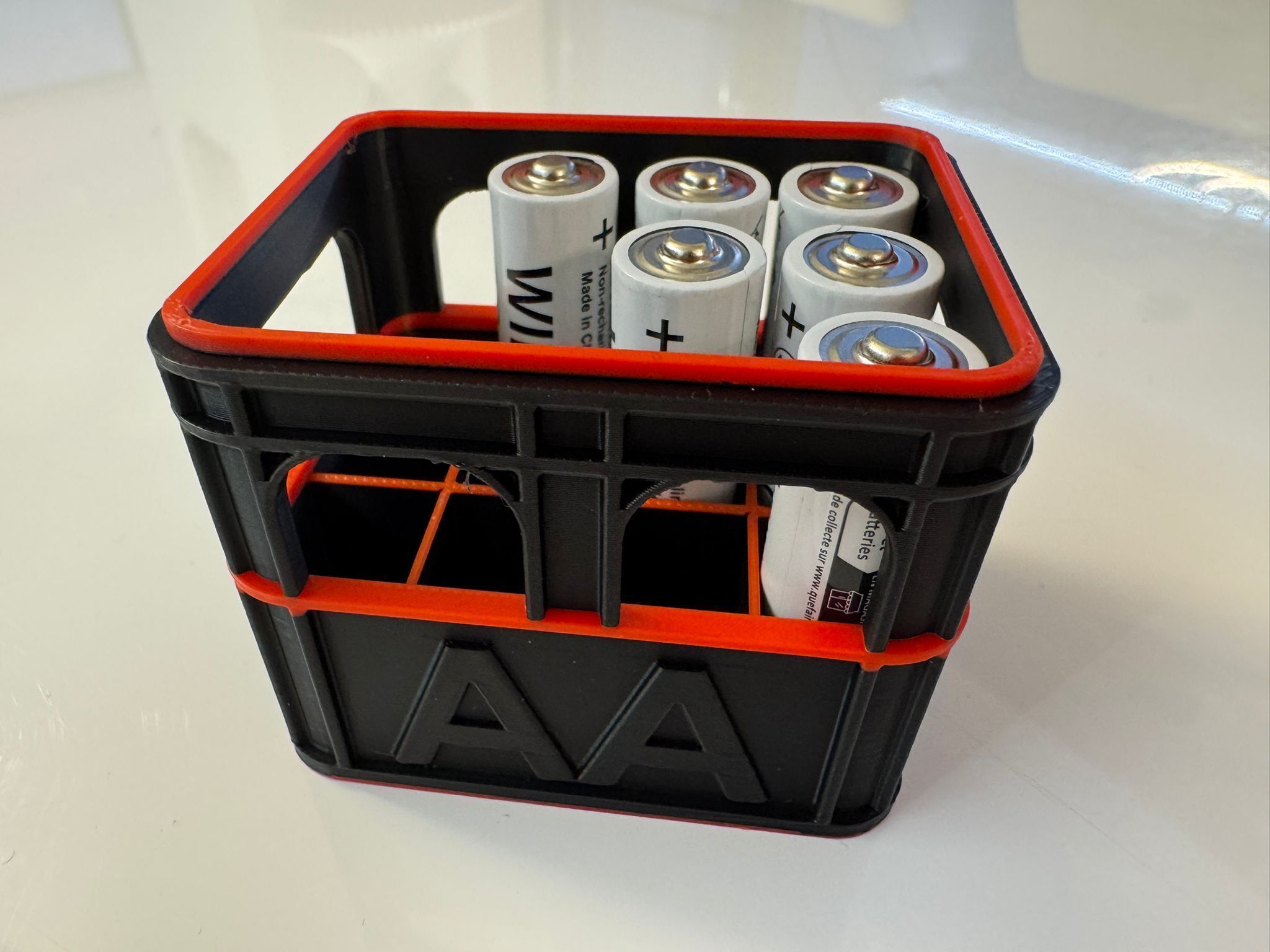 Battery holder 3D print model_1