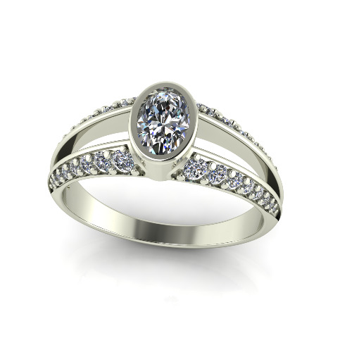 Solitaire ring Model 6999 3D print model_1