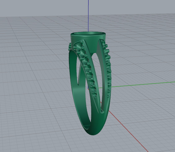 Solitaire ring Model 6999 3D print model_3