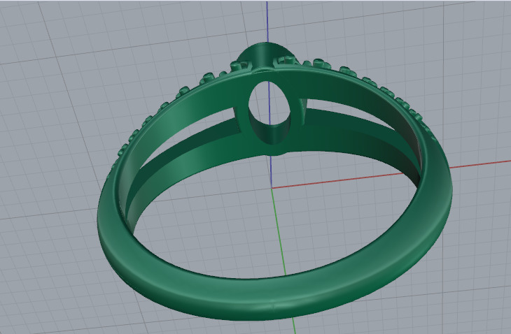 Solitaire ring Model 6999 3D print model_4