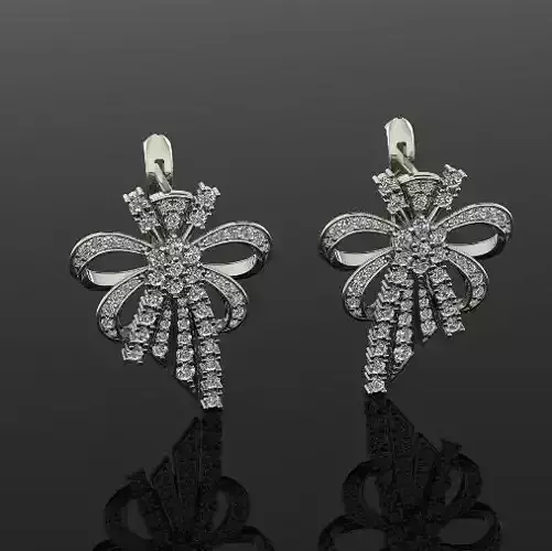 Bow earrings Model 6994