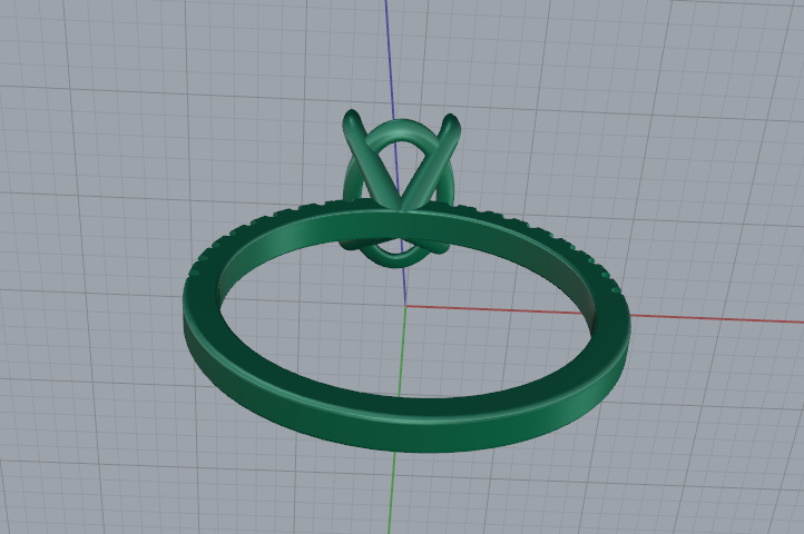 Solitaire ring Model 6985 3D print model_4
