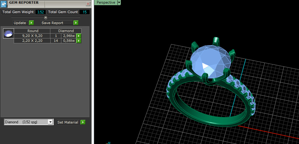 Solitaire ring Model 6983 3D print model_7