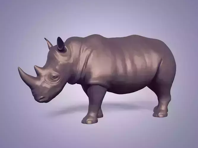 Animal - Rhinoceros Statue - Figurine