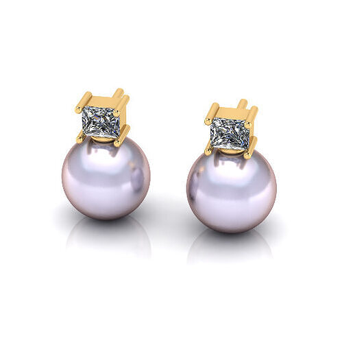 Pearl earrings Model 6977 3D print model