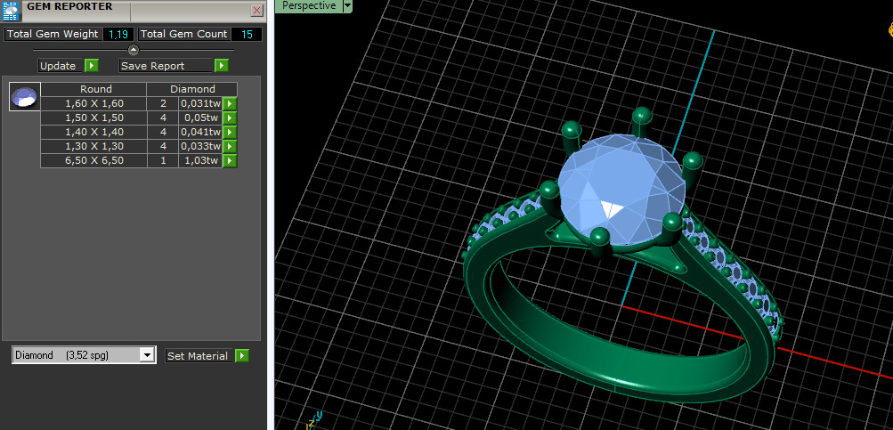 Solitaire ring Model 6972 3D print model_7