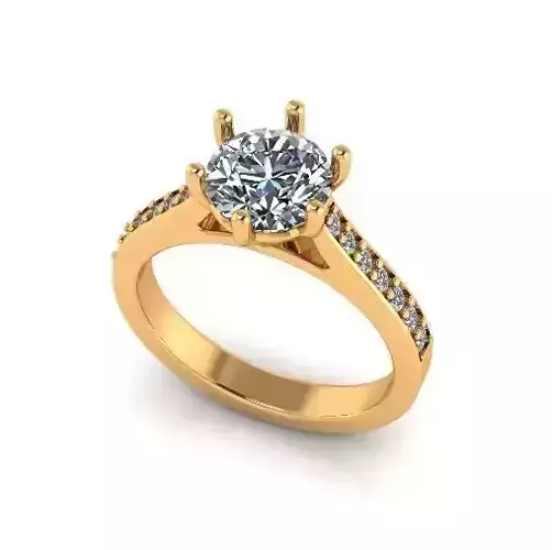 Solitaire ring Model 6972