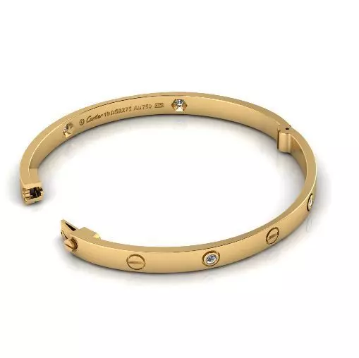 Bracelet bolt size19 Model 6967 3D print model_0