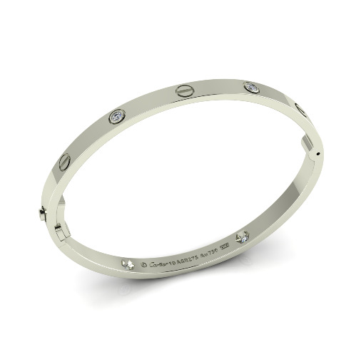 Bracelet bolt size19 Model 6967 3D print model_1