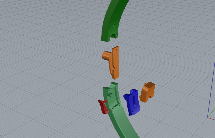 Bracelet bolt size19 Model 6967 3D print model_3