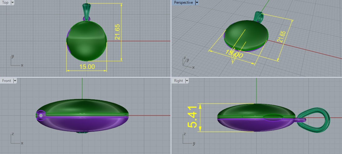 Pendant Model 6963 3D print model_7